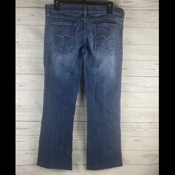 7 For All Mankind Jeans *Shortened Length 28.5" Inseam - Picture 8 of 13